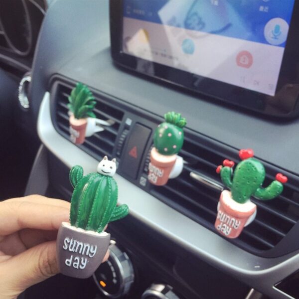 Car Air Freshener Plants Perfume Vent Outlet Air Conditioning Fragrance Clip Cute Creative Ornaments Interior Auto Accessories - Image 5