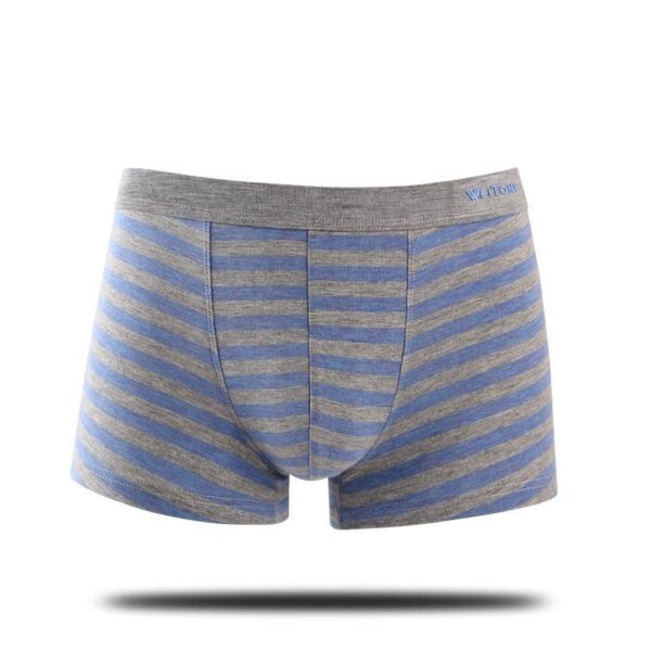 New Men's Underwear Striped Boxer Briefs Striped Alarms In - Image 4
