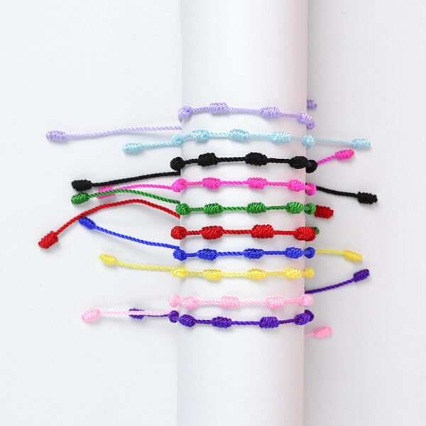 Seven Knot Woven Carrying Strap Peru Knot Handmade