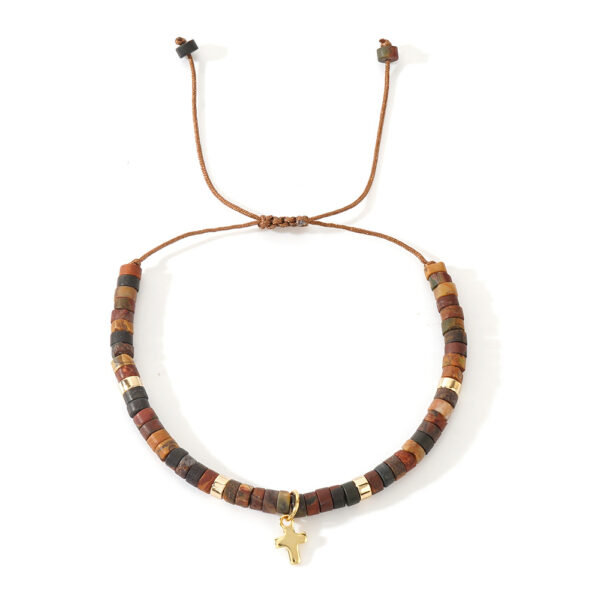 Emperor Stone Spacer Beads Beaded Weave Bracelet - Image 4