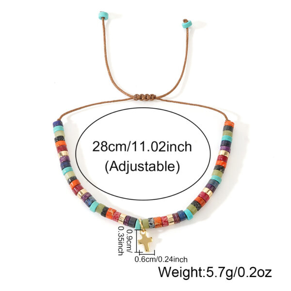 Emperor Stone Spacer Beads Beaded Weave Bracelet - Image 7