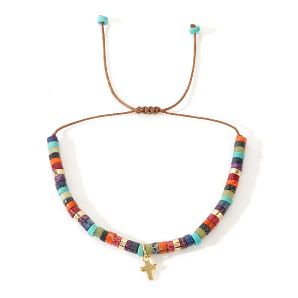Emperor Stone Spacer Beads Beaded Weave Bracelet - Image 5