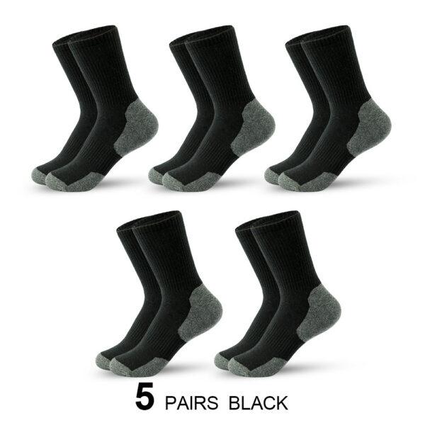 Men's Mid-calf Length Sock Sweat Absorbing And Deodorant - Image 3