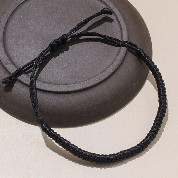 Solid Color Dorje Knot Red Rope Hand-woven Adjustable Length - Image 4